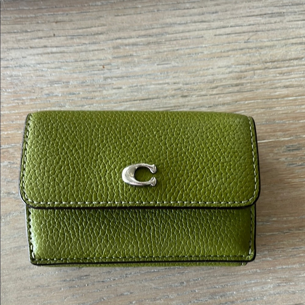 Coach Green Leather Wallet